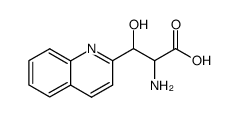 2-amino-3-[2]quinolyl-3-hydroxy-propionic acid结构式