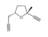 2-ethynyl-2-methyl-5-prop-2-ynyltetrahydrofuran结构式