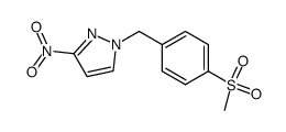 1-(4-methanesulfonyl-benzyl)-3-nitro-1H-pyrazole Structure