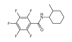N-(2-methylcyclohexyl)-2,3,4,5,6-pentafluoro-benzamide Structure
