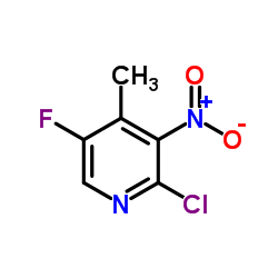 2-Chloro-5-fluoro-4-methyl-3-nitropyridine picture