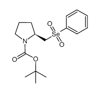 tert-butyl (2S)-2-[(phenylselenonyl)methyl]pyrrolidine-1-carboxylate Structure