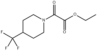 ethyl 2-oxo-2-[4-(trifluoromethyl)piperidino]acetate结构式