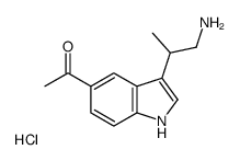 1-[3-(1-aminopropan-2-yl)-1H-indol-5-yl]ethanone,hydrochloride结构式