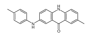 2-methyl-7-(4-methylanilino)-10H-acridin-9-one Structure