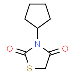 2,4-Thiazolidinedione,3-cyclopentyl-(9CI) structure