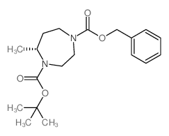 1-Benzyl 4-(2-methyl-2-propanyl) (5R)-5-methyl-1,4-diazepane-1,4-dicarboxylate Structure