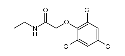 N-ethyl-2,4,6-trichlorophenoxyacetamide结构式