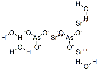 Strontium arsenite tetrahydrate. Structure