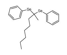 2,2-bis(phenylselenyl) octane结构式