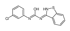1-(1,2-benzothiazol-3-yl)-3-(3-chlorophenyl)urea Structure