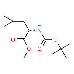 BOC-L-CYCLOPROPYL-ALA-OH METHYL ESTER Structure