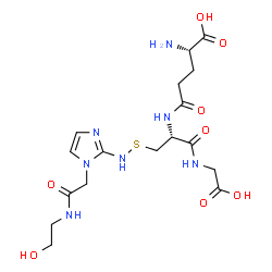 1-N-(2-hydroxyethyl)acetamido-2-hydroxylaminoimidazole-glutathione conjugate Structure