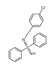 N-p-chlorophenyl-S,S-diphenylsulfodiimide结构式