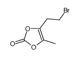 4-(2-bromoethyl)-5-methyl-1,3-dioxol-2-one结构式