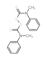 Thioperoxydicarbonicdiamide ([(H2N)C(S)]2S2), N,N'-dimethyl-N,N'-diphenyl- structure
