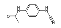 acetic acid-(4-cyanoamino-anilide)结构式