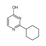 2-cyclohexyl-1H-pyrimidin-6-one结构式