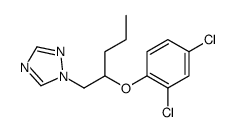 1-[2-(2,4-dichlorophenoxy)pentyl]-1,2,4-triazole结构式
