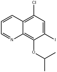 5-chloro-7-iodo-8-isopropoxyquinoline structure