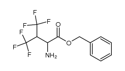 DL-hexafluorovaline benzyl ester Structure