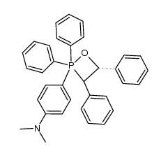 N,N-dimethyl-4-(2,2,3,4-tetraphenyl-1,2l5-oxaphosphetan-2-yl)aniline结构式