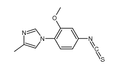 1-(4-isothiocyanato-2-methoxy-phenyl)-4-methyl-1H-imidazole Structure