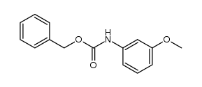 (3-methoxy-phenyl)-carbamic acid benzyl ester Structure