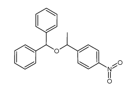 ((1-(4-nitrophenyl)ethoxy)methylene)dibenzene Structure