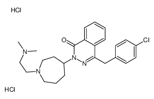 4-[(4-chlorophenyl)methyl]-2-[1-[2-(dimethylamino)ethyl]azepan-4-yl]phthalazin-1-one,dihydrochloride结构式