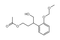 4-hydroxy-3-(2-(methoxymethoxy)phenyl)butyl acetate Structure
