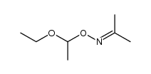 propan-2-one O-(1-ethoxyethyl) oxime Structure