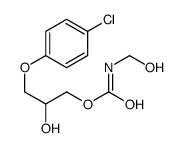 [3-(4-chlorophenoxy)-2-hydroxypropyl] N-(hydroxymethyl)carbamate Structure