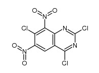 2,4,7-trichloro-6,8-dinitroquinazoline Structure