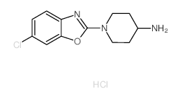 1-(6-Chloro-1,3-benzoxazol-2-yl)piperidin-4-amine hydrochloride Structure