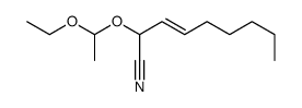 2-(1-ethoxyethoxy)non-3-enenitrile结构式