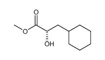 (S)-methyl 2-hydroxy-3-cyclohexylpropanoate结构式