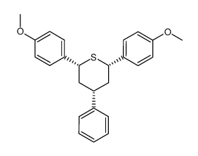 2,6-Di(p-methoxyphenyl)thiacyclohexane结构式