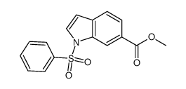 methyl 1-(phenylsulfonyl)-1H-indole-6-carboxylate Structure