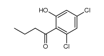 2',4',-Dichlor-6'-hydroxybutyrophenon结构式