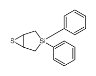 3,3-diphenyl-6-thia-3-silabicyclo[3.1.0]hexane结构式