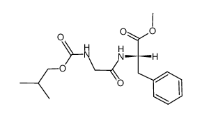 (S)-2-(2-Isobutoxycarbonylamino-acetylamino)-3-phenyl-propionic acid methyl ester Structure
