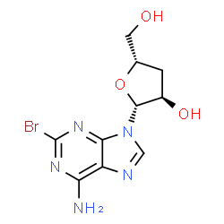 2-Bromo-3'-deoxyadenosine结构式