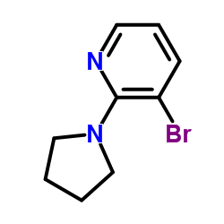 3-Bromo-2-(1-pyrrolidinyl)pyridine structure