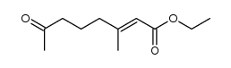 Ethyl 3-methyl-7-oxo-2ξ-octenoate结构式