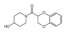 (2,3-Dihydro-benzo[1,4]dioxin-2-yl)-(4-hydroxy-piperidin-1-yl)-Methanone结构式