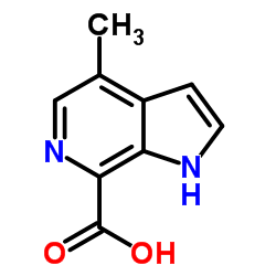 1H-Pyrrolo[2,3-c]pyridine-7-carboxylic acid, 4-Methyl- Structure