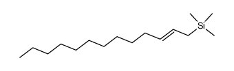 (E)-1-trimethylsilyl-2-tridecene Structure