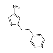 1-(2-pyridin-4-ylethyl)-1H-pyrazol-4-amine Structure