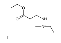 ethyl 3-(2-ethyl-2,2-dimethylhydrazine)propionate structure